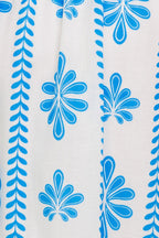 BLUE NOIR FLORAL WOVEN MAXI DRESS Flying Tomato
