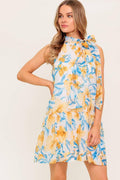 SUMMER SPELL IVORY WOVEN MINI DRESS Flying Tomato