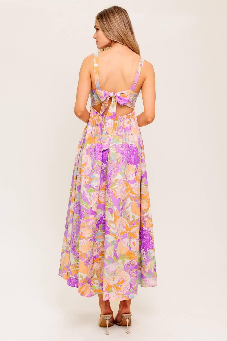 BREEZE SONG PINK WOVEN MIDI DRESS Flying Tomato