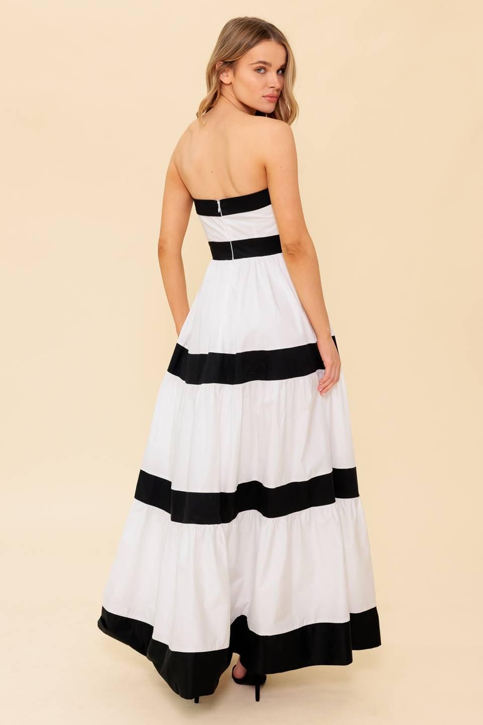 YOURS TO KEEP COLOR BLOKED MAXI DRESS Flying Tomato