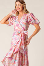 BLESS YOUR HEART CORAL WOVEN MINI DRESS Flying Tomato