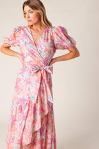 BLESS YOUR HEART CORAL WOVEN MINI DRESS Flying Tomato