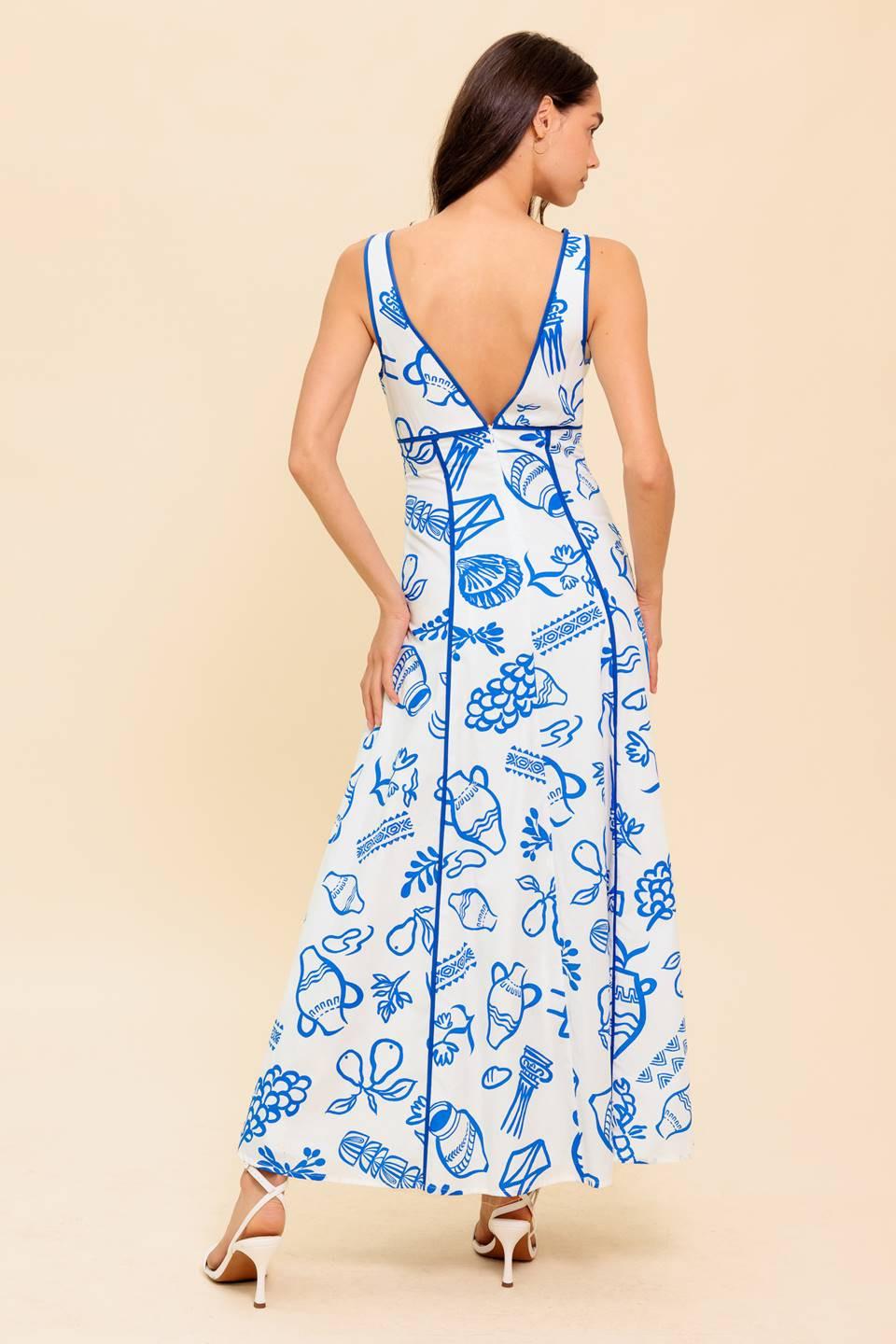 ITALIAN SUMMER WOVEN ANKLE DRESS Flying Tomato