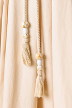 CHAMPAGNE TOAST TAUPE WOVEN MIDI DRESS Flying Tomato