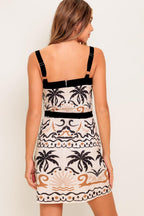 TROPIC NOIR WOVEN MINI DRESS Flying Tomato