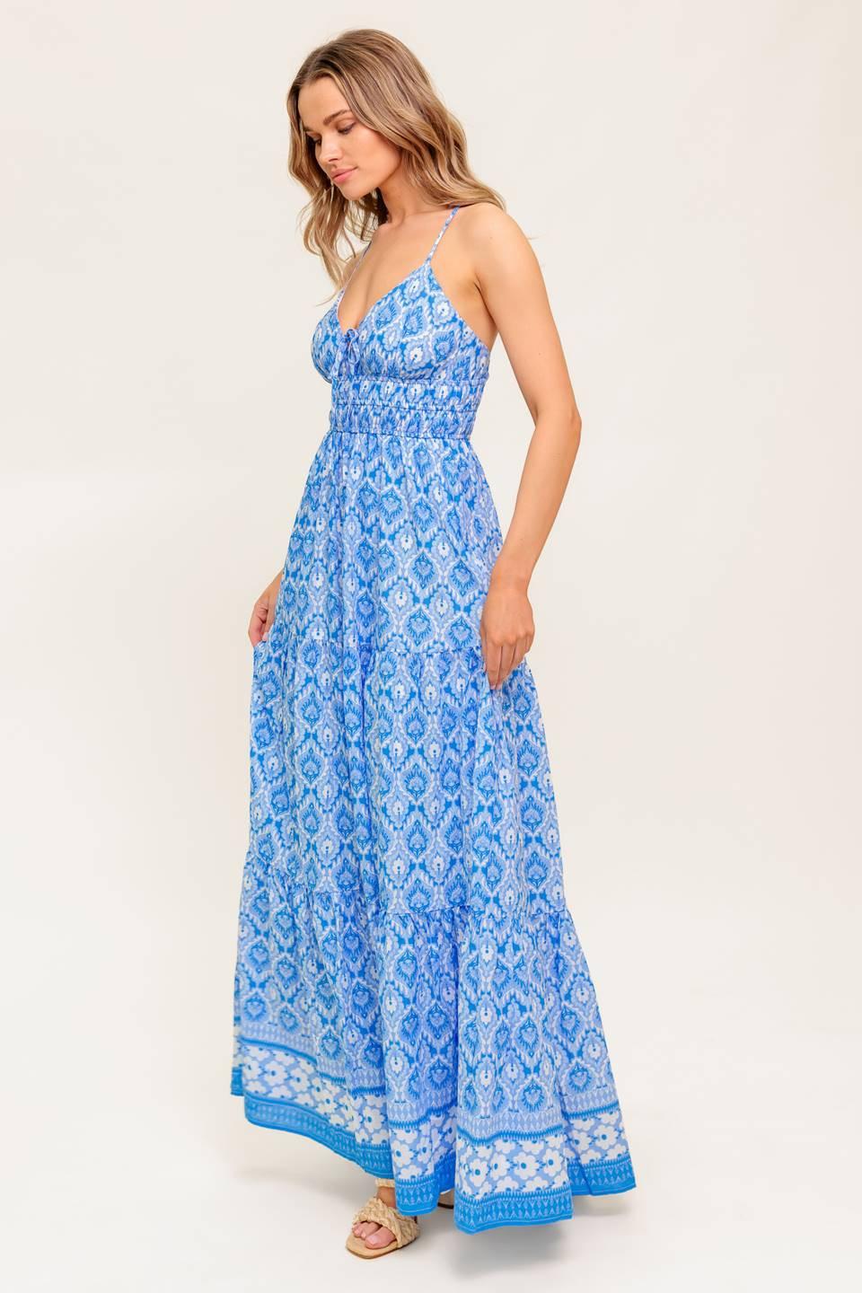 WILDFLOWER RHAPSODY WOVEN MAXI DRESS Flying Tomato