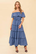 YOU'RE UNFORGETTABLE WOVEN MDI DRESS Flying Tomato