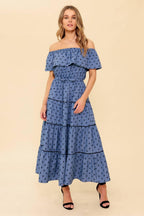 YOU'RE UNFORGETTABLE WOVEN MDI DRESS Flying Tomato
