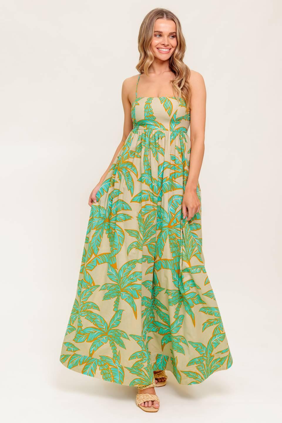 BLOSSOM SPELL WOVEN MAXI DRESS Flying Tomato