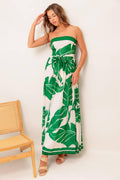 PURE MOMENT GREEN WOVEN ANKLE DRESS Flying Tomato
