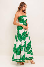 PURE MOMENT GREEN WOVEN ANKLE DRESS Flying Tomato