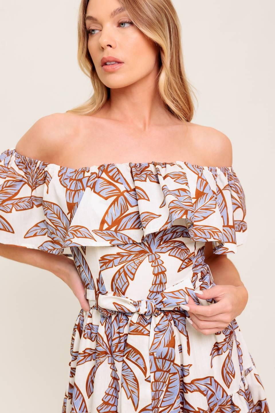 LILY GARDEN LAVENDER WOVEN MIDI DRESS Flying Tomato