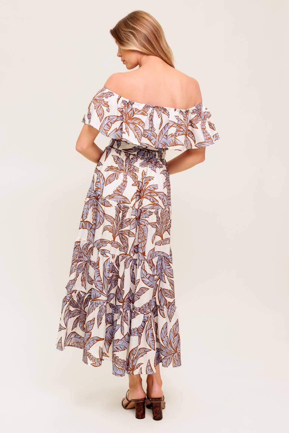 LILY GARDEN LAVENDER WOVEN MIDI DRESS Flying Tomato