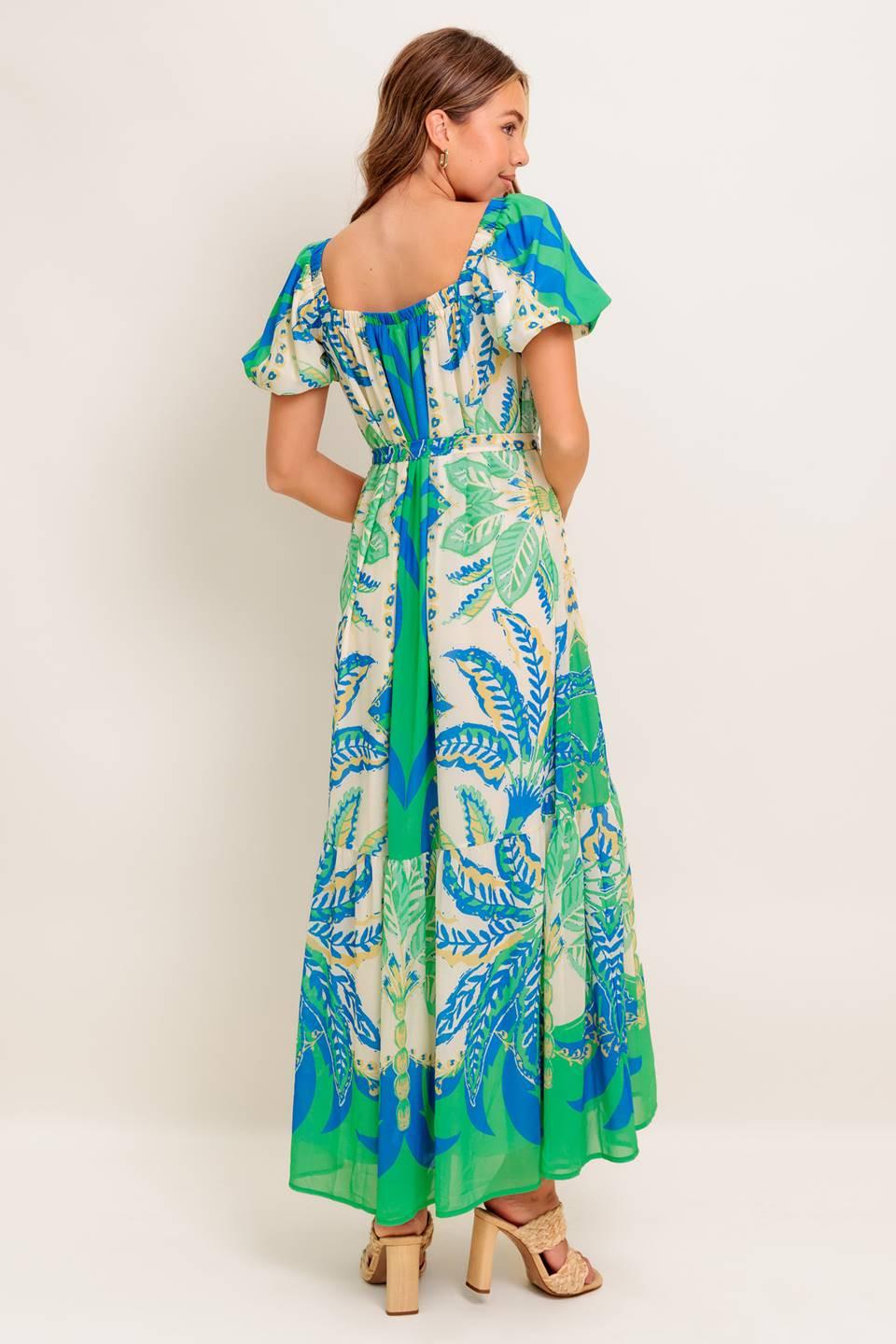 PALM SPRING NIGHTS WOVEN MAXI DRESS Flying Tomato