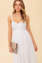 LOVE OF MINE IVORY EYELET MIDI DRESS Flying Tomato