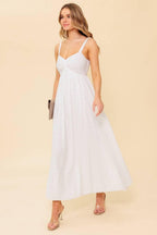 LOVE OF MINE IVORY EYELET MIDI DRESS Flying Tomato