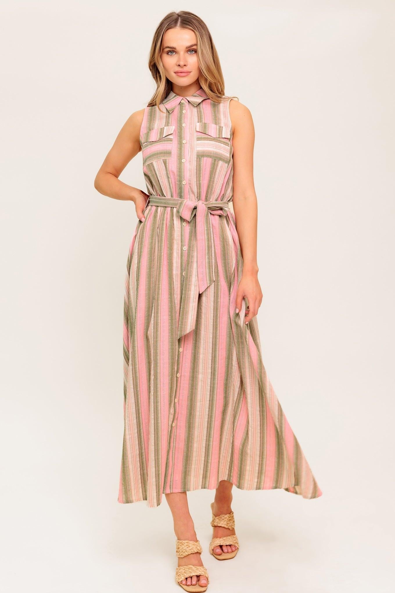 WIND ON MY SKIN WOVEN MIDI DRESS Flying Tomato