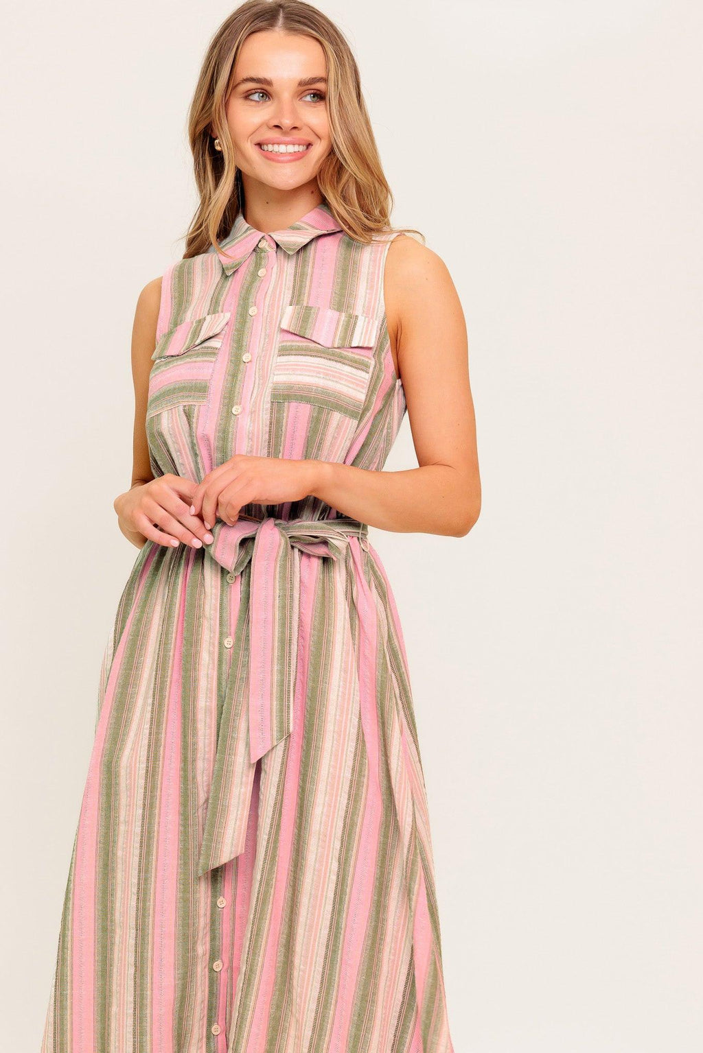 WIND ON MY SKIN WOVEN MIDI DRESS Flying Tomato