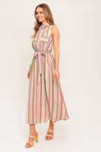 WIND ON MY SKIN WOVEN MIDI DRESS Flying Tomato
