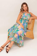 CABANA DREAMS WOVEN MIDI DRESS Flying Tomato