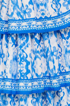 BLUSHING BLOSSOM BLUE WOVEN MAXI DRESS Flying Tomato