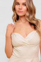 OCEAN SHEEN TENDER CREAM WOVEN MIDI DRESS Flying Tomato