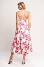 ROSY AFTERNOON WOVEN MIDI DRESS Flying Tomato