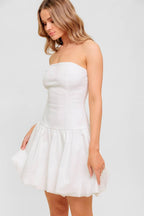 TWILIGHT WISH WOVEN TWILL MINI DRESS Flying Tomato