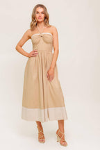 HYDRANGEA HAZE WOVEN MIDI DRESS Flying Tomato