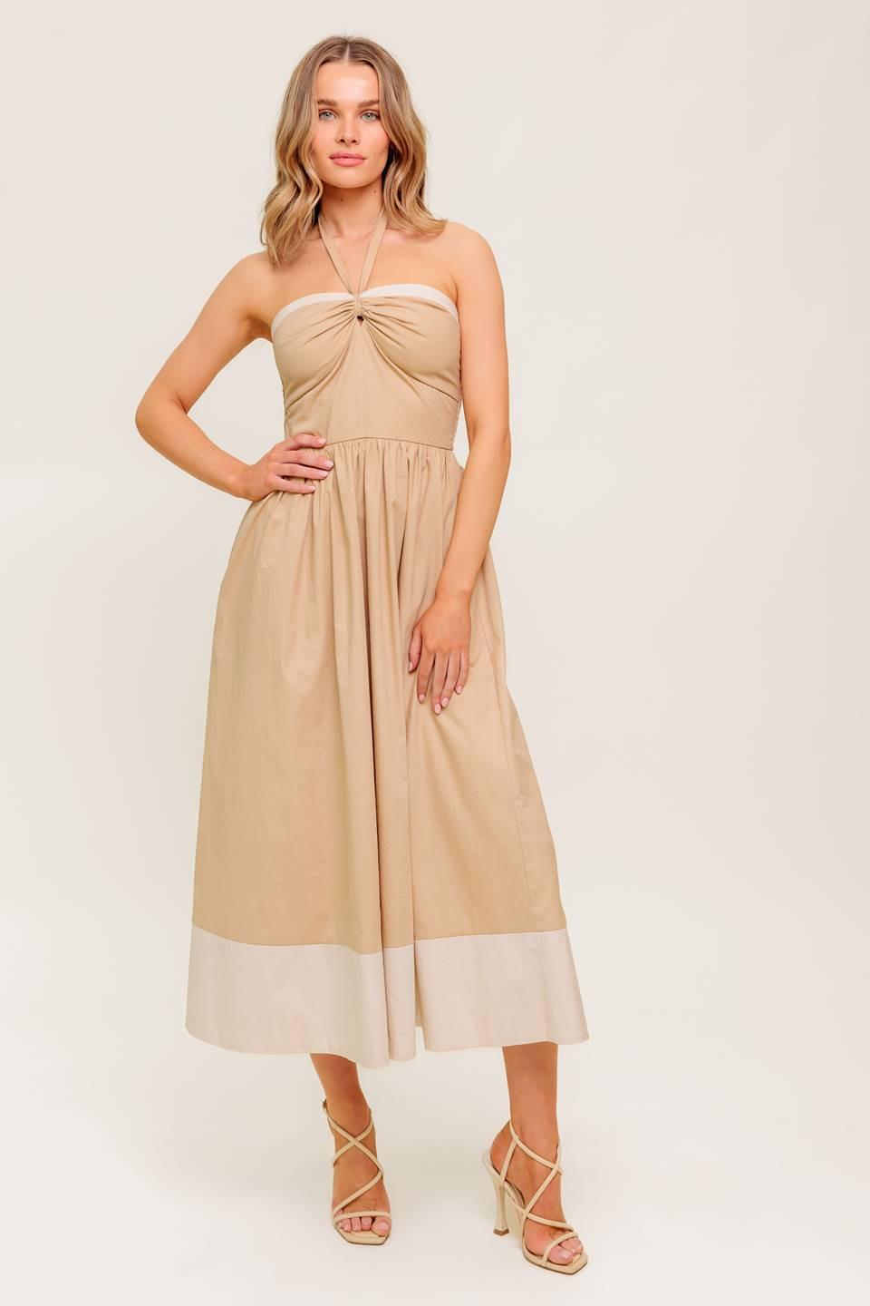 HYDRANGEA HAZE WOVEN MIDI DRESS Flying Tomato