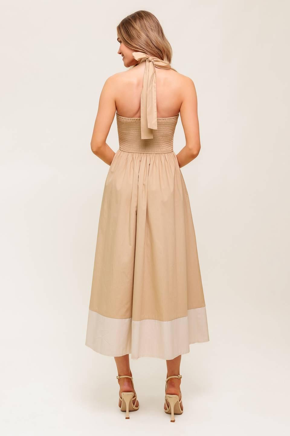 HYDRANGEA HAZE WOVEN MIDI DRESS Flying Tomato