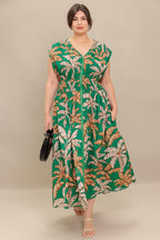 LUSH STILLNESS WOVEN MIDI DRESS Flying Tomato