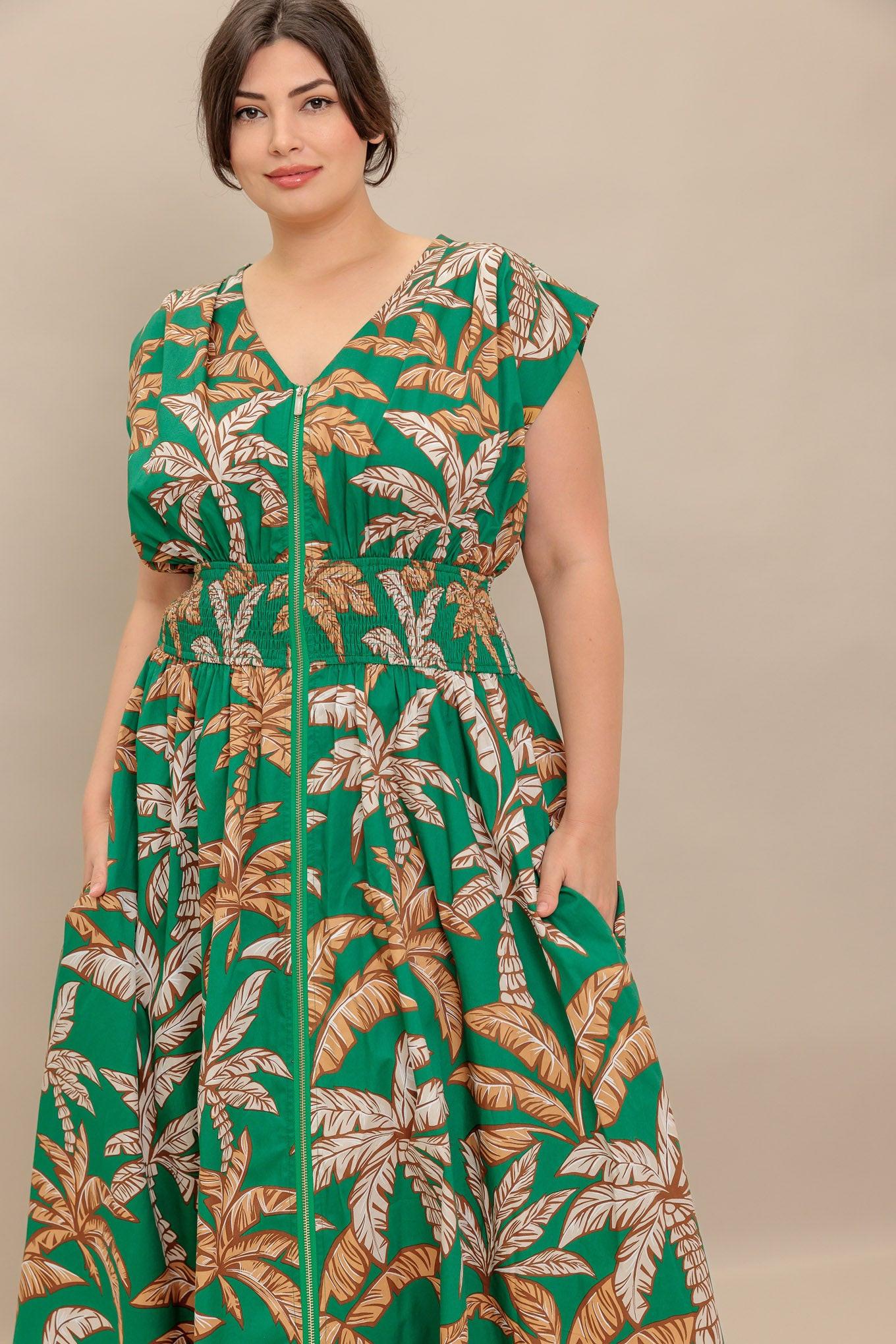 LUSH STILLNESS WOVEN MIDI DRESS Flying Tomato