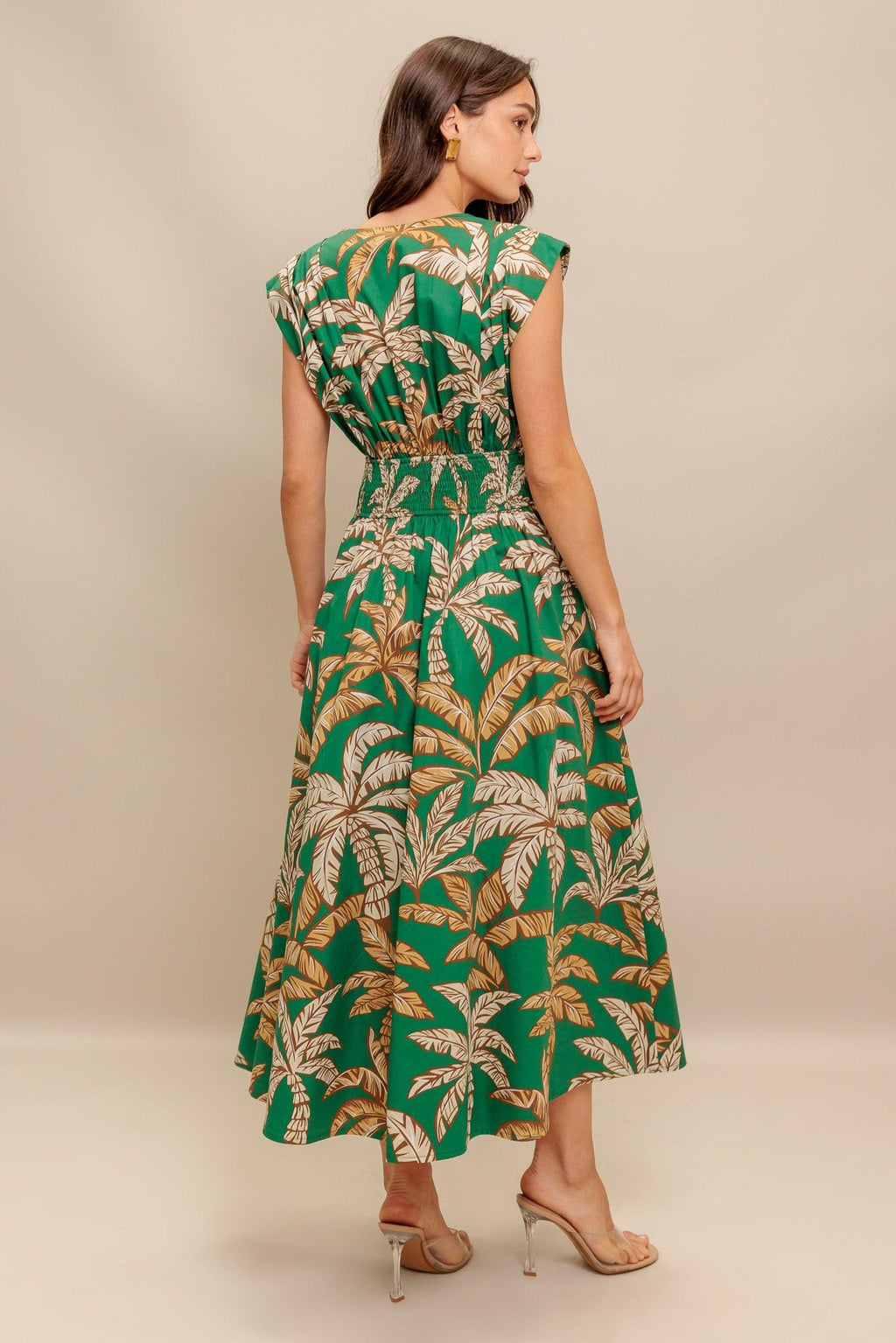 LUSH STILLNESS WOVEN MIDI DRESS Flying Tomato