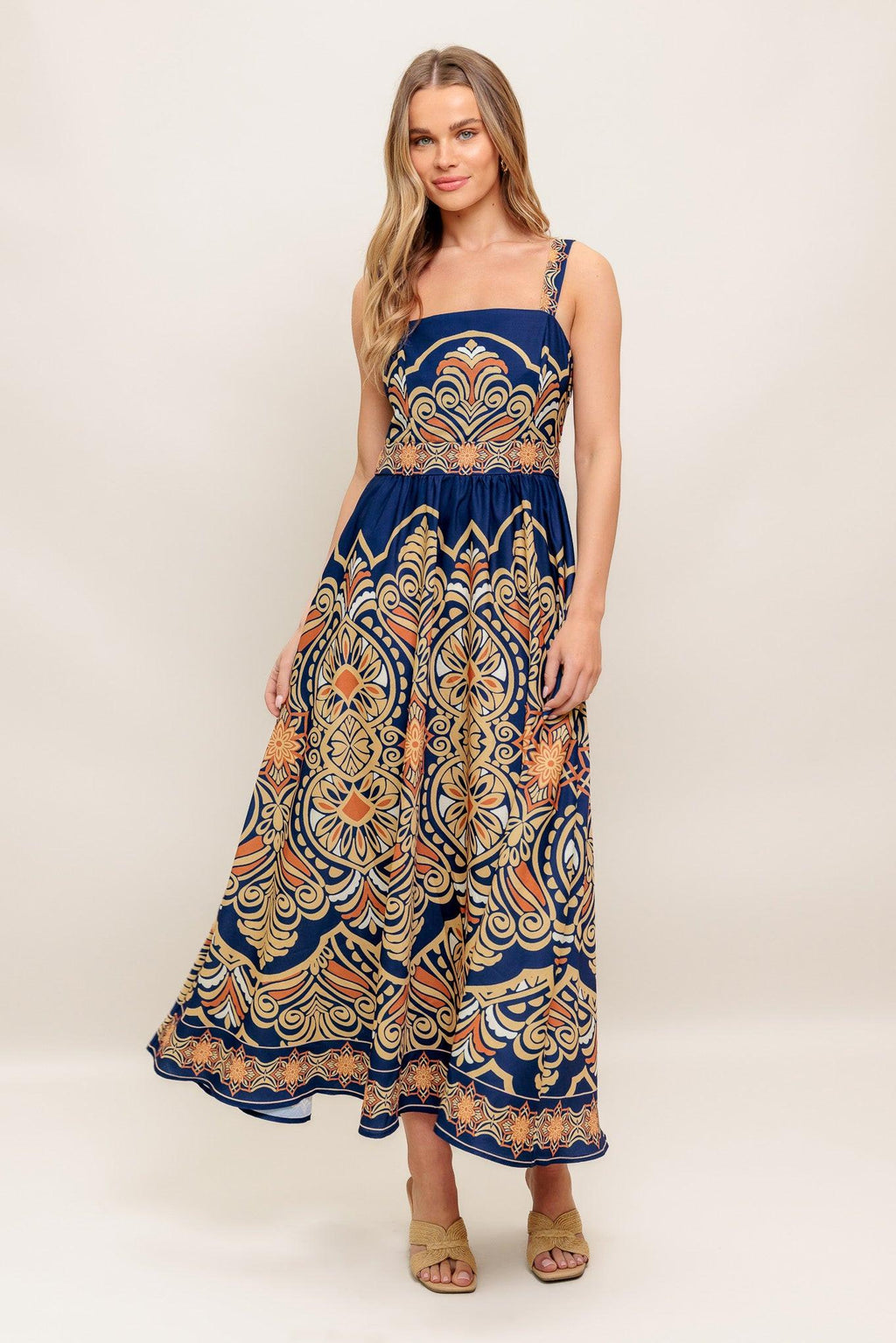 SAHARA DREAMS WOVEN MIDI DRESS Flying Tomato