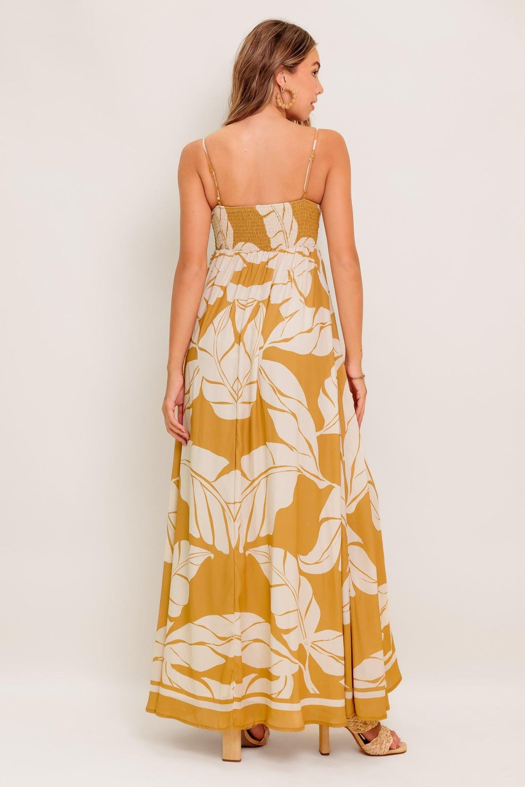 HEART OF HYDRANGEA WOVEN MAXI DRESS Flying Tomato