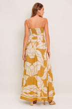 HEART OF HYDRANGEA WOVEN MAXI DRESS Flying Tomato