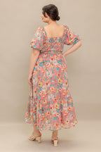 ROSY TWILIGHT WOVEN MIDI DRESS Flying Tomato