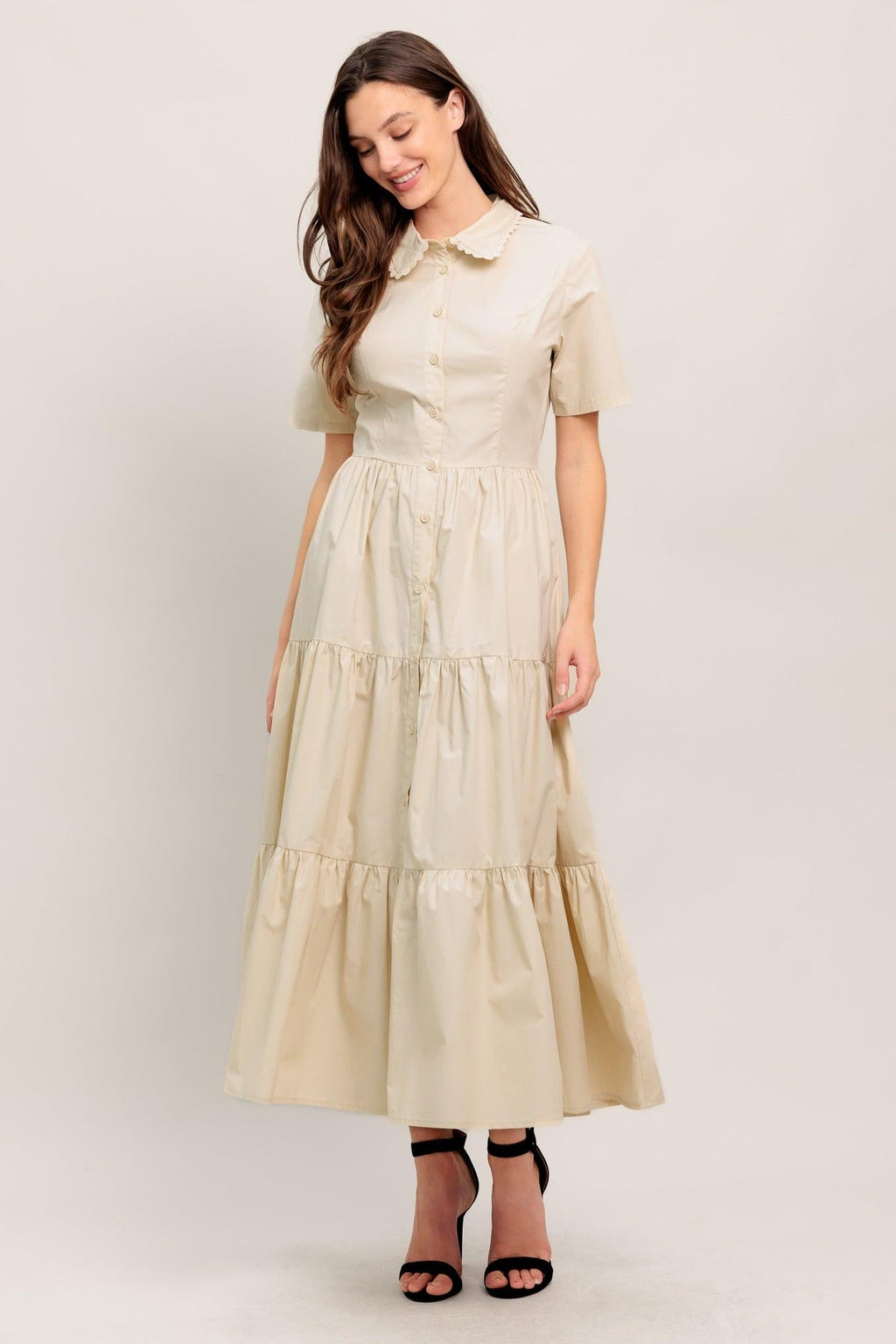 WORTH THE WAIT WOVEN MIDI DRESS Flying Tomato