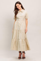 WORTH THE WAIT WOVEN MIDI DRESS Flying Tomato