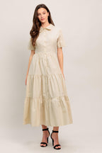 WORTH THE WAIT WOVEN MIDI DRESS Flying Tomato
