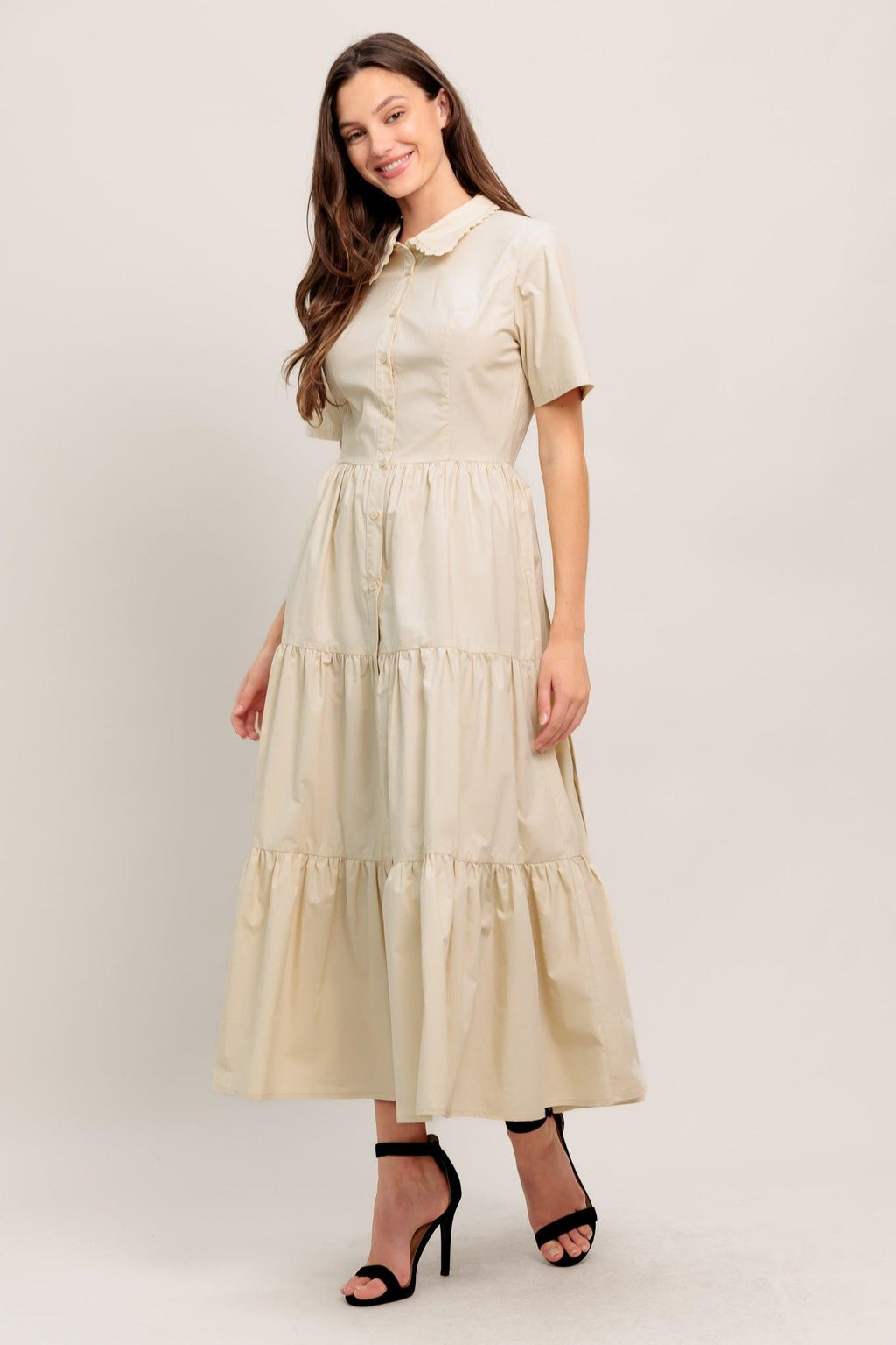 WORTH THE WAIT WOVEN MIDI DRESS Flying Tomato