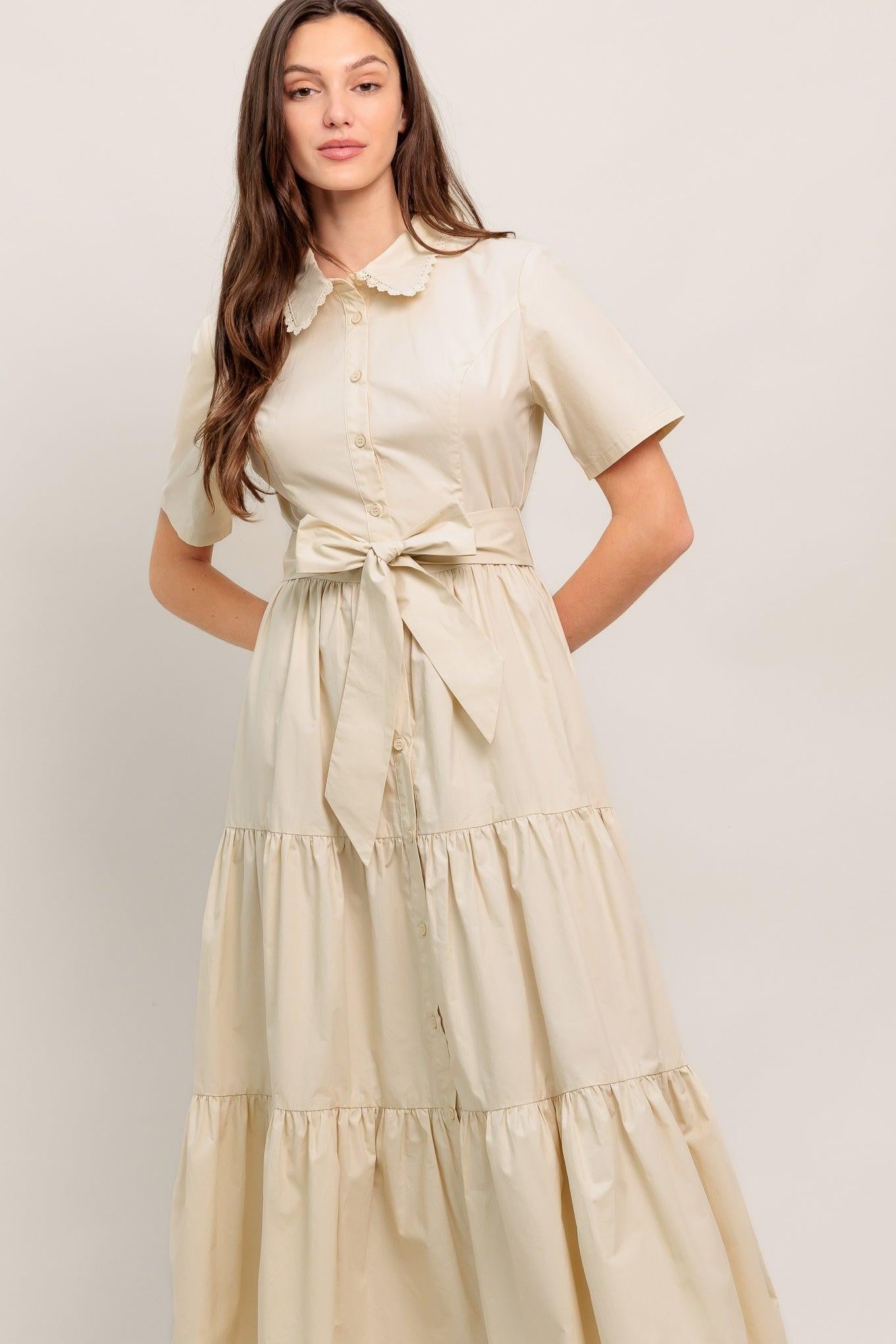 WORTH THE WAIT WOVEN MIDI DRESS Flying Tomato