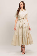 WORTH THE WAIT WOVEN MIDI DRESS Flying Tomato