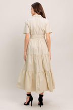 WORTH THE WAIT WOVEN MIDI DRESS Flying Tomato