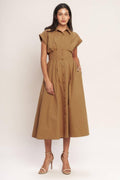 LOVE YOU MORE WOVEN MIDI DRESS Flying Tomato