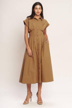 LOVE YOU MORE WOVEN MIDI DRESS Flying Tomato