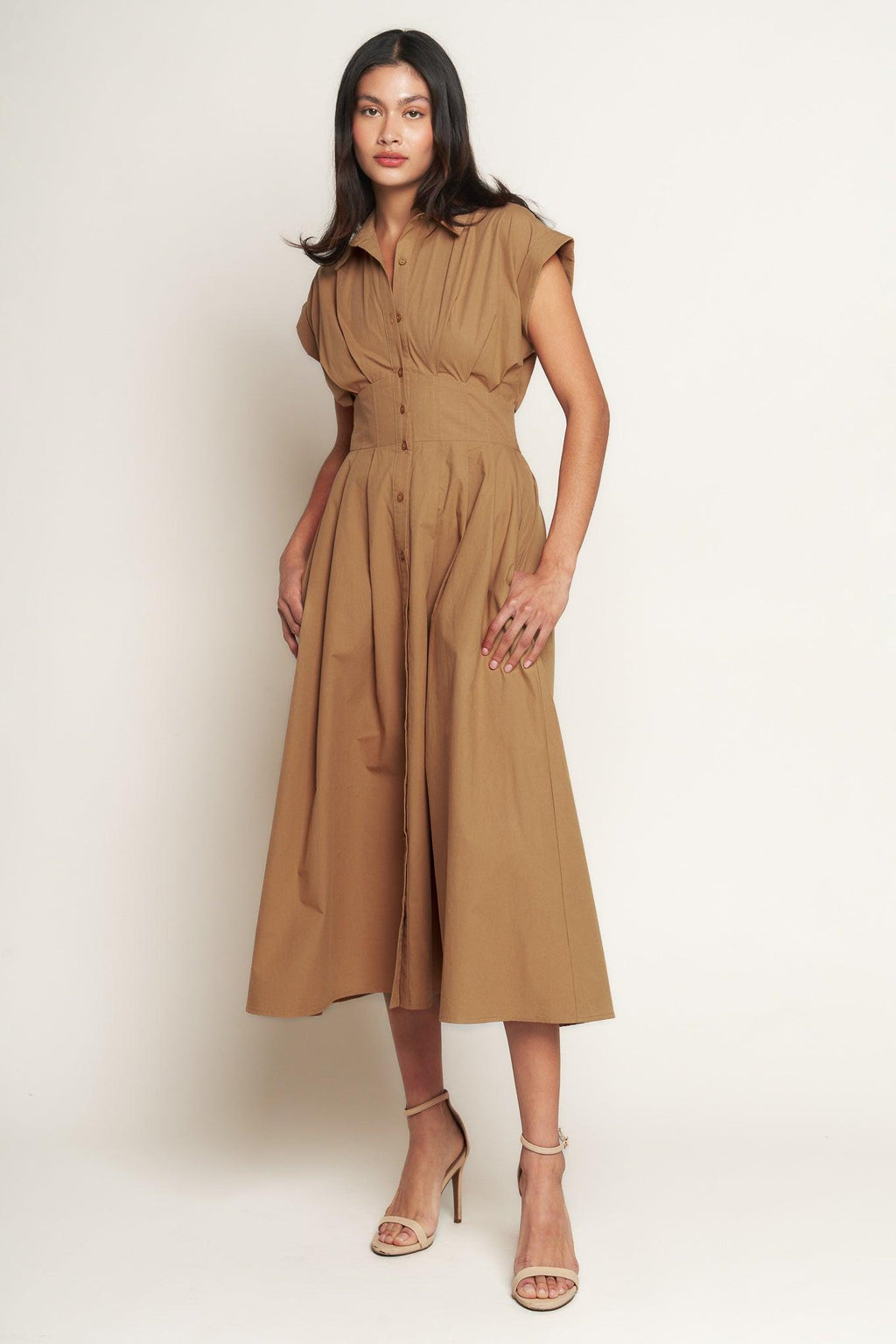 LOVE YOU MORE WOVEN MIDI DRESS Flying Tomato