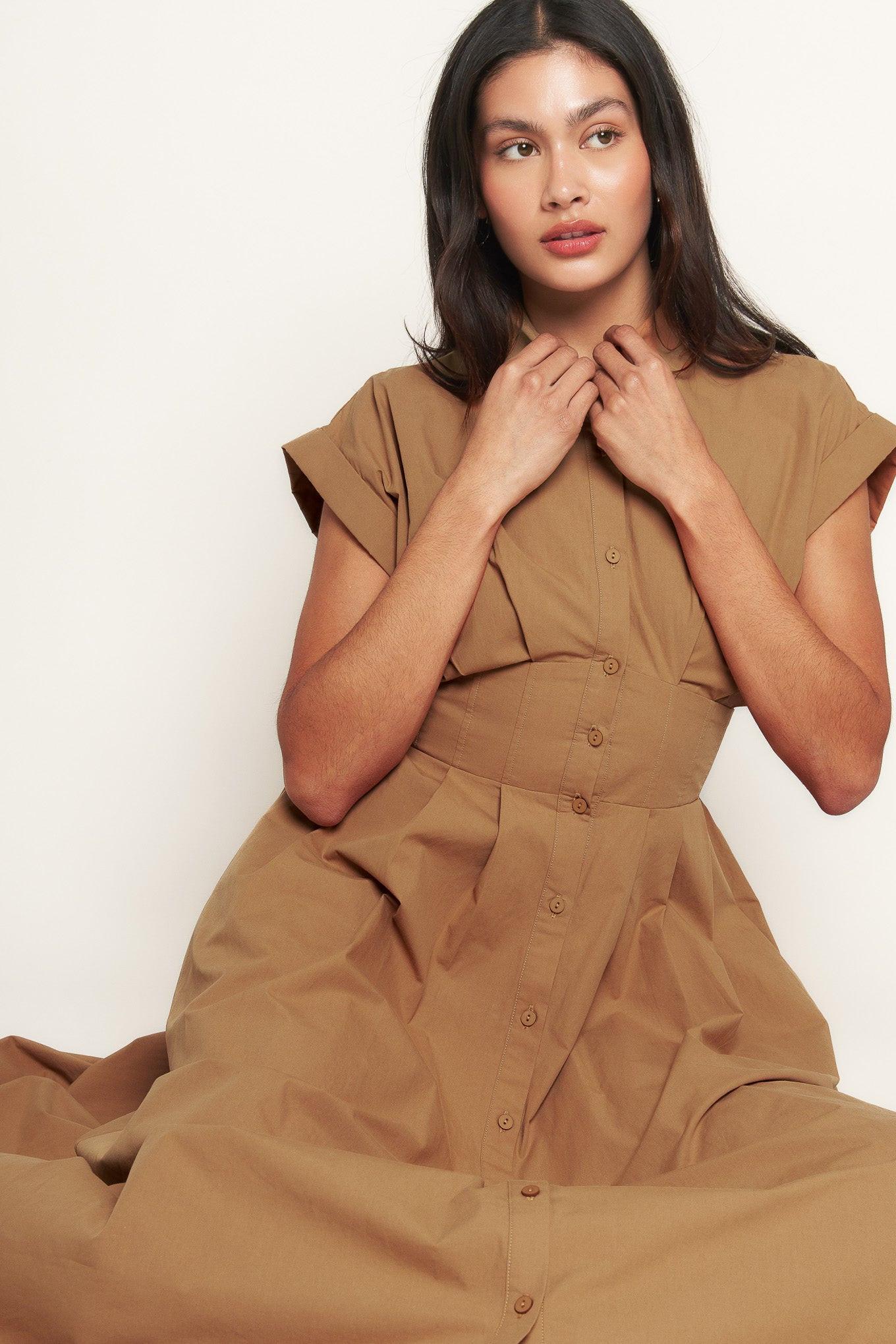 LOVE YOU MORE WOVEN MIDI DRESS Flying Tomato