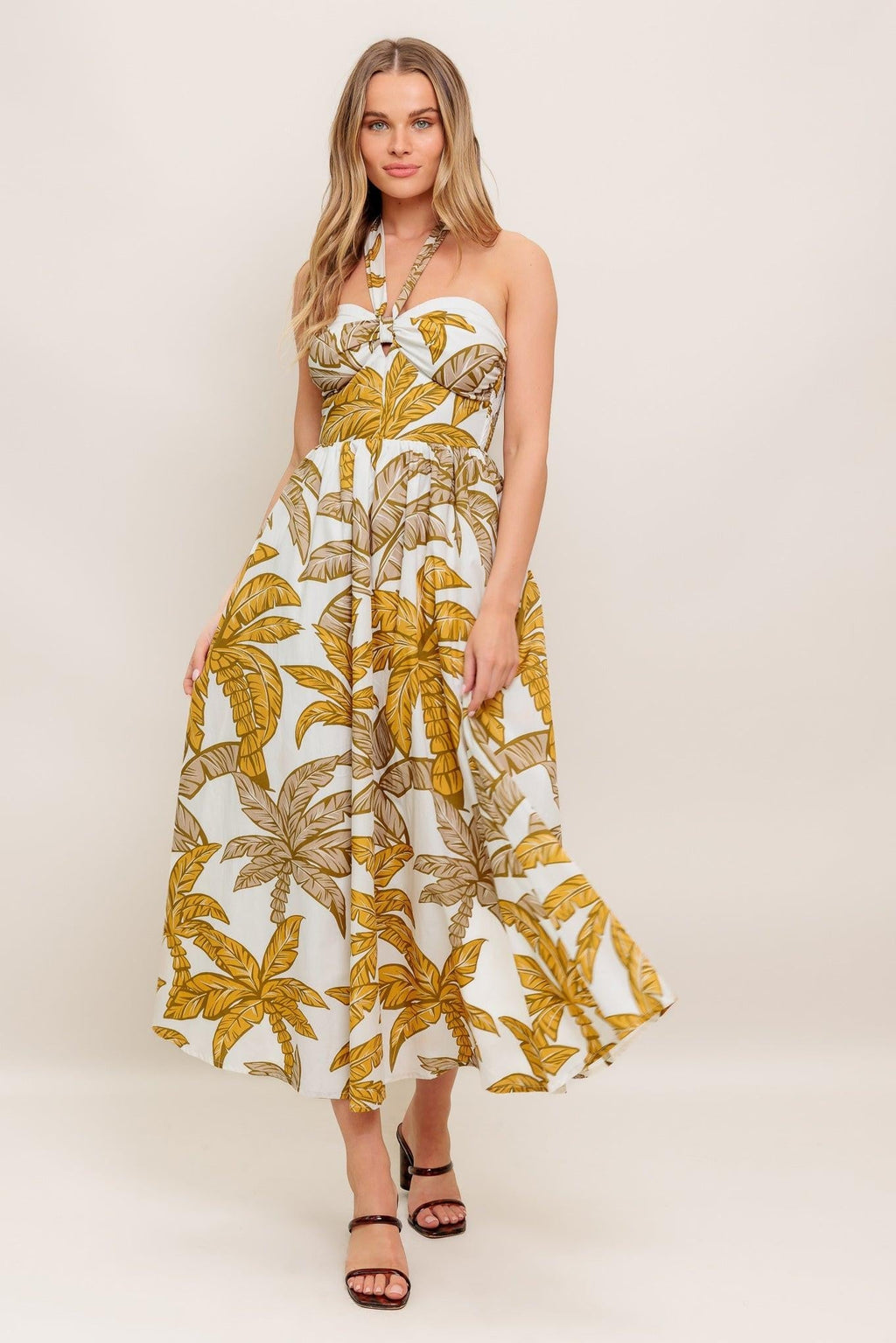 PETITE LOVE WOVEN MIDI DRESS Flying Tomato